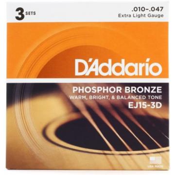 D&#039;Addario EJ15 Phosphor Bronze Extra Light Acousti