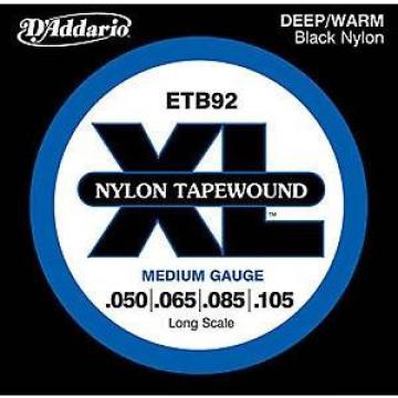 D&#039;ADDARIO ETB92 BLACK NYLON TAPE WOUND 50-105