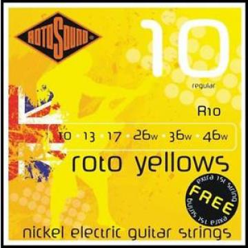 Rotosound Roto Yellows Regular gauge  Electric Guitar Strings 10 - 46 New