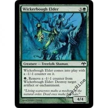 4 FOIL Wickerbough Elder - Eventide Mtg Magic Green Common 4x x4