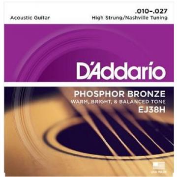 D&#039;Addario EJ38H Phosphor Bronze Acoustic Guitar Strings Nashville Tuning 10-27