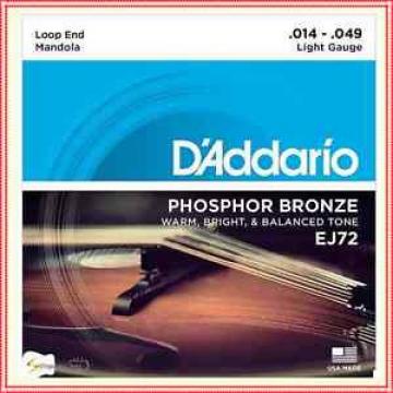 D&#039;Addario EJ72 Phosphor Bronze Mandola Strings, Light, 14 - 49
