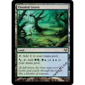 1 PLAYED Flooded Grove - Land Eventide Mtg Magic Rare 1x x1