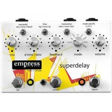 USED EMPRESS EFFECTS SUPERDELAY GUITAR EFFECTS PEDAL w/ FREE CABLE 0$ US SHIP