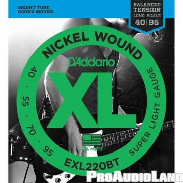 D&#039;Addario EXL220BT SET BASS BAL XL 40-95 LONG Electric Bass strings