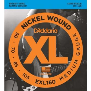 D&#039;Addario EXL160 Nickel Wound Long Scale Medium Bass St... (12-pack) Value Bundl