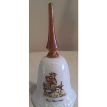 Vintage Hummel Goebel Bell~Eventide~Wooden Handle~5 3/4&#034;