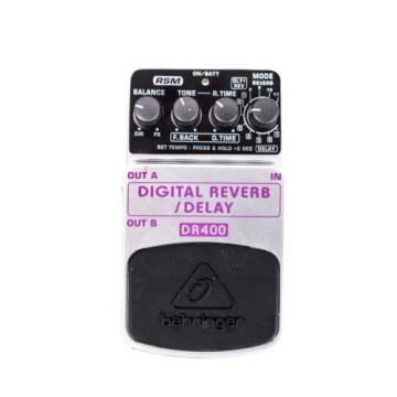 Behringer DR400 Digital Reverb/Delay Effects Pedal, BLEM