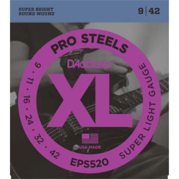 5 Sets D&#039;Addario EPS520 Pro Steels Super Light 9-42 Electric Guitar Strings