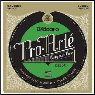 D&#039;Addario EJ25C Pro-Arte Composites Flamenco Guitar Strings  Clear Nylon ProArte