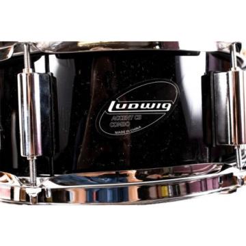 Ludwig Accent  Jr Snare drum 12 x 5&#034;,  Black With Stand