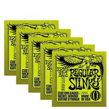 Ernie Ball electric guitar strings 10 gauge ( 5 sets )