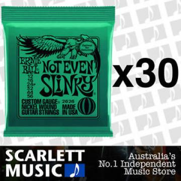 30x Ernie Ball Not Even Slinky 12-56 Electric Guitar Strings *SET OF 30 PACKS*