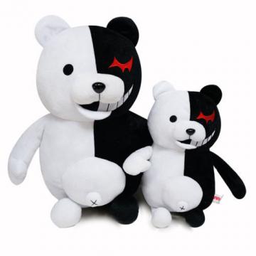 Dangan Ronpa Mono Kuma Monokuma White&amp; Black Bear soft Plush toy doll 14&#034; STOCK