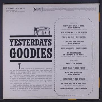 VARIOUS: Yesterdays Goodies LP (Mono, some seam wear, slight cover wear)