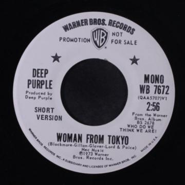 DEEP PURPLE: Woman From Tokyo (long) / Mono (short) 45 (dj) Rock &amp; Pop