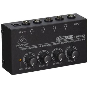 Behringer HA400 4-Channel Stereo Headphone Amplifier Free Shipping