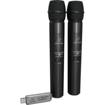 New Behringer Ultralink ULM202-USB 2.4 GHz Dual Wireless Mic System Auth Dealer!