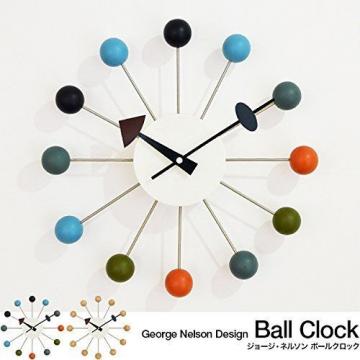 George Nelson Desien Ball Clock Art clock of radial form and pop color