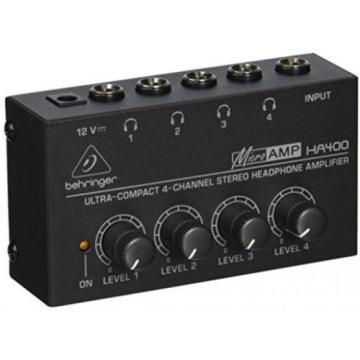 Behringer HA400 Microamp 4 Channel Stereo Headphone Amplifier