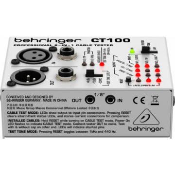 New Behringer Cable Tester CT100 Buy it Now! Make Offer! Auth Dealer!