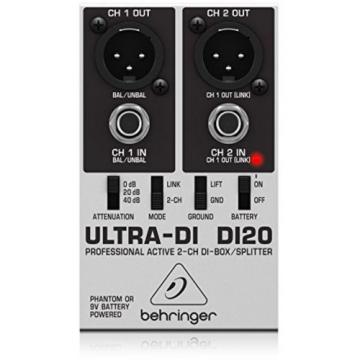 Behringer DI20 Ultra-DI 2 Channel DI Box/Splitter