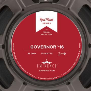 Eminence The Governor 12&#034; Guitar Speaker Red Coat 16ohm 75W 102dB Replacement