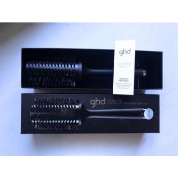 Brand New Authentic ghd Natural Bristle Radial Hair Brush Size 3