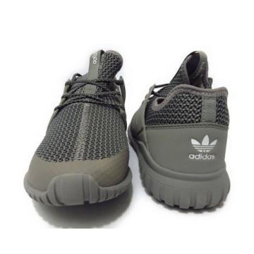 [S76022] ADIDAS TUBULAR RADIAL SOLID GREY GRADE SCHOOL BIG KIDS SNEAKER Sz 4