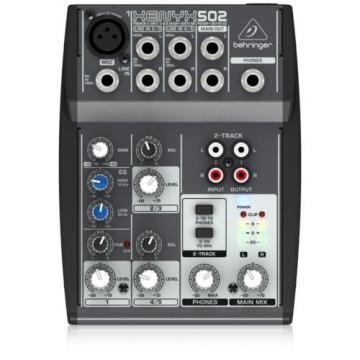 Behringer Xenyx 502 5-Channel Compact Audio Mixer NEW l USA Authorized Dealer