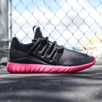 adidas Originals Men&#039;s Tubular Radial Black/Crimson Sneaker S75393 New Size-10