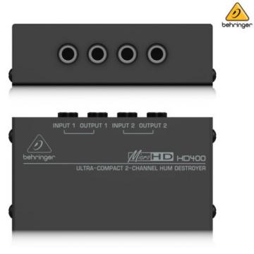 Behringer MicroHD HD400 Compact Hum Eliminator Destroyer l USA Authorized Dealer