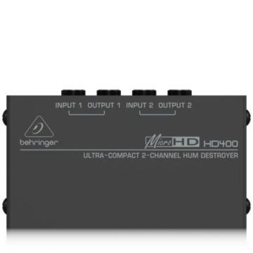 Behringer MicroHD HD400 Compact Hum Eliminator Destroyer l USA Authorized Dealer