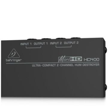 Behringer MicroHD HD400 Compact Hum Eliminator Destroyer l USA Authorized Dealer