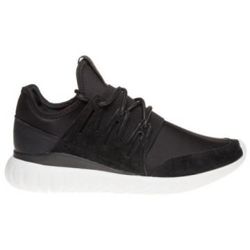 Neu HERREN Adidas SCHWARZ Tubular Radial NEOPREN SNEAKER JOGGINGSCHUHE SCHNUERER