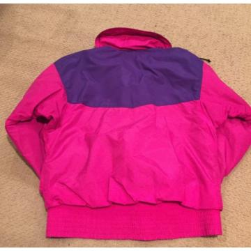 COLUMBIA VAMOOSE WOMENS LARGE NEON PINK PURPLE RADIAL SLEEVE SKI SKIING JACKET L