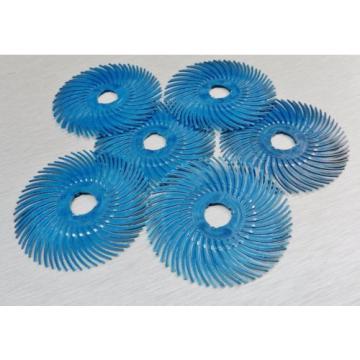 3M RADIAL BRISTLE DISC 2&#034; BLUE 400 GRIT 6 PLY FINISHING BRUSH MOUNTED on HUB