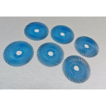 3M RADIAL BRISTLE DISC 2&#034; BLUE 400 GRIT 6 PLY FINISHING BRUSH MOUNTED on HUB