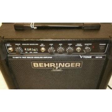 Behringer V-Tone GM108 True Analog Modeling Guitar Amp CD Input Headphone Out