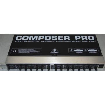 BEHRINGER MDX-2200 Composer Pro Audio Dynamics Processor