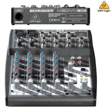 Behringer Xenyx 802 Compact 8-Channel Audio Mixer NEW l USA Authorized Dealer