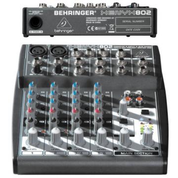 Behringer Xenyx 802 Compact 8-Channel Audio Mixer NEW l USA Authorized Dealer