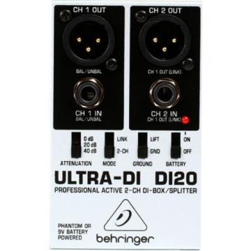 New Behringer Ultra-DI DI20 Direct box Buy it Now! Make Offer! Auth Dealer!