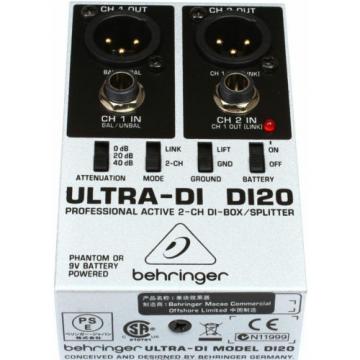 New Behringer Ultra-DI DI20 Direct box Buy it Now! Make Offer! Auth Dealer!