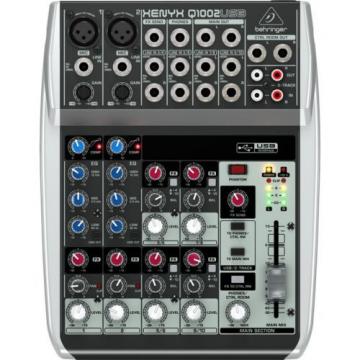 Behringer Xenyx Q1002USB l 10-Input 2-Bus Audio Mixer NEW l Authorized Dealer