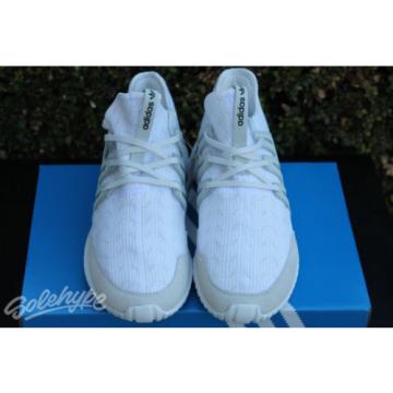 ADIDAS TUBULAR RADIAL PRIMEKNIT SZ 8.5 VINTAGE RUNNING WHITE PK S76714