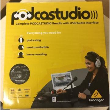 Behringer PODCASTUDIO USB Podcast Studio - Xenyx 502 mac music production