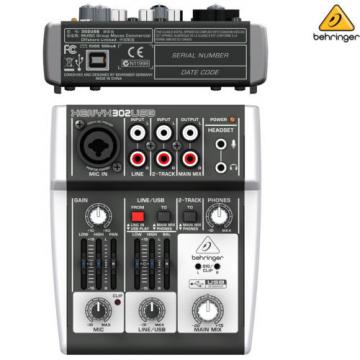 Behringer Xenyx 302USB Premium Mixer Audio Interface NEW l USA Authorized Dealer