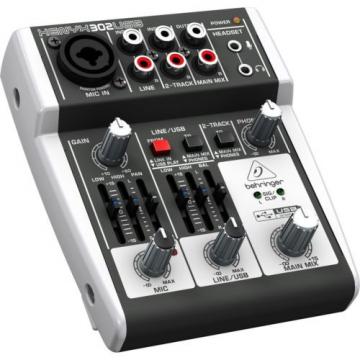 Behringer Xenyx 302USB Premium Mixer Audio Interface NEW l USA Authorized Dealer