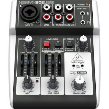 Behringer Xenyx 302USB Premium Mixer Audio Interface NEW l USA Authorized Dealer